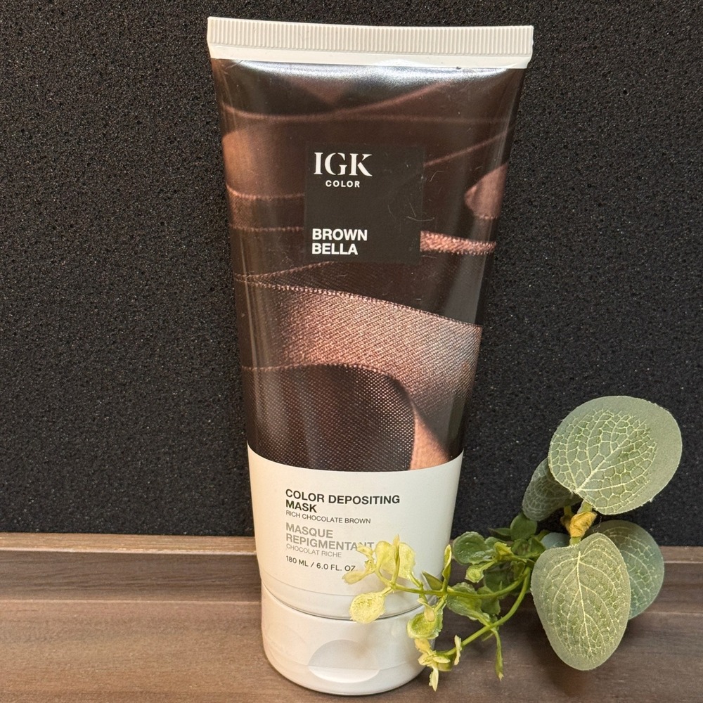 IGK Color Brown Bella Color Depositing Mask Rich Chocolate Brown 6 oz NEW